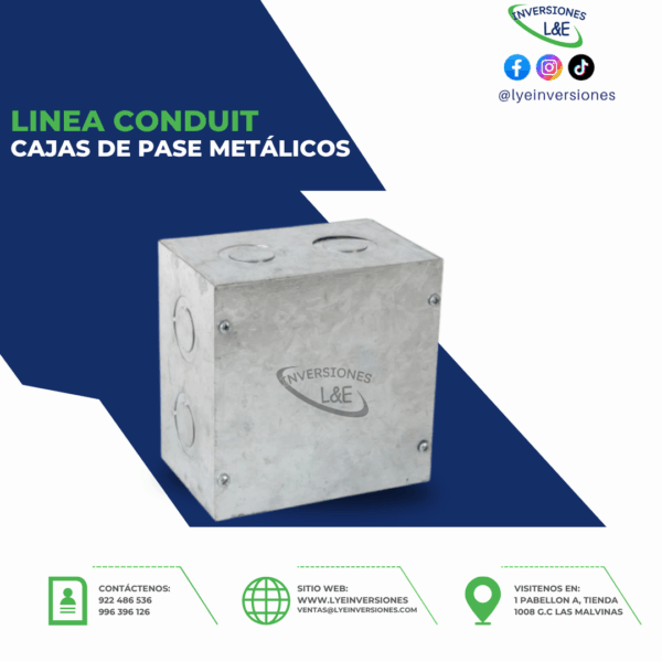 CAJAS DE PASE METÁLICOS