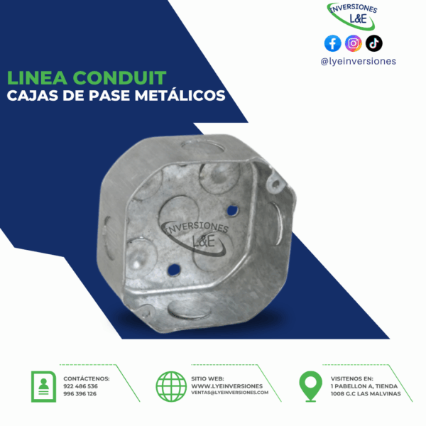 CAJAS DE PASE METÁLICOS - Imagen 2