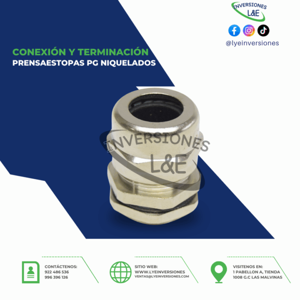 PRENSAESTOPA PG HEX NIQUELADO