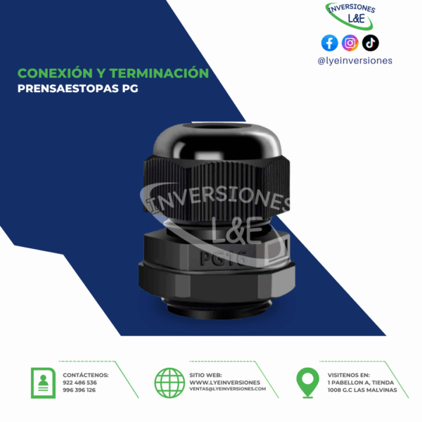 PRENSAESTOPA PG BESTENS NEGRO