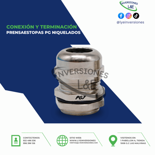 PRENSAESTOPA PG BESTENS NIQUELADO