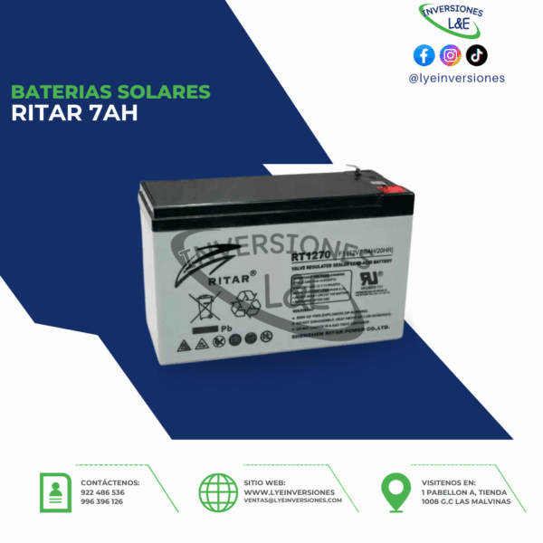 BATERIAS RITAR 7AH