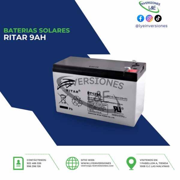 BATERIAS RITAR 9AH