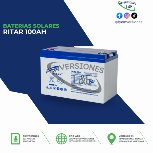 BATERIAS RITAR 100AH