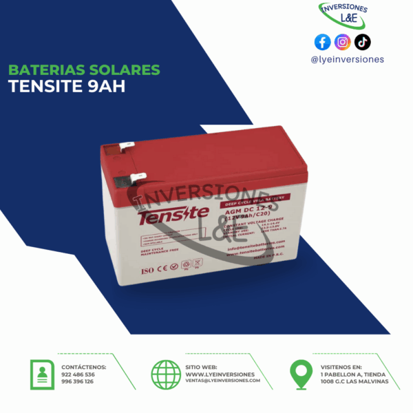 BATERIAS TENSITE 9AH