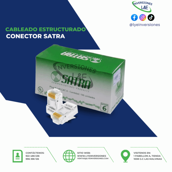 CONECTOR SATRA CAT 6