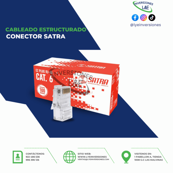 CONECTOR SATRA CAT 6