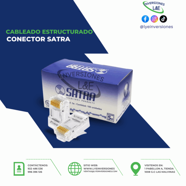 CONECTOR SATRA CAT 5E