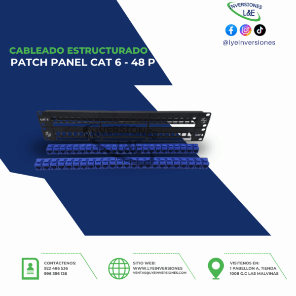 PATCH PANEL SATRA CAT 6 - 48 P