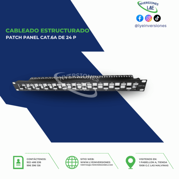 PATCH PANEL DIXON CAT.6A 24 P