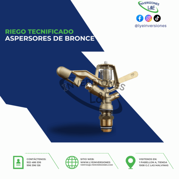 ASPERSOR DE BRONCE 1″