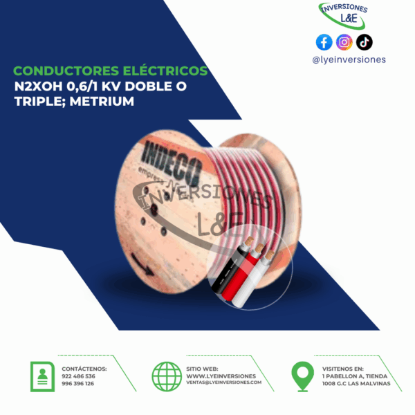 N2XOH 0,6/1 kV Doble o Triple; METRIUM