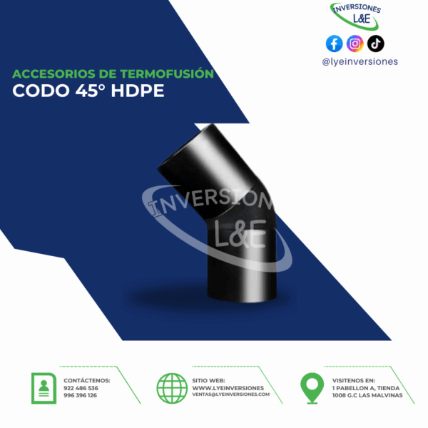 CODO 45° HDPE