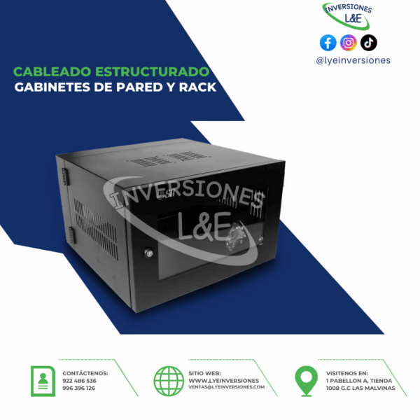 GABINETES DE PARED Y RACK 6 RU SATRA