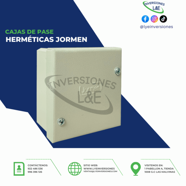 CAJAS DE PASE HERMÉTICAS JORMEN