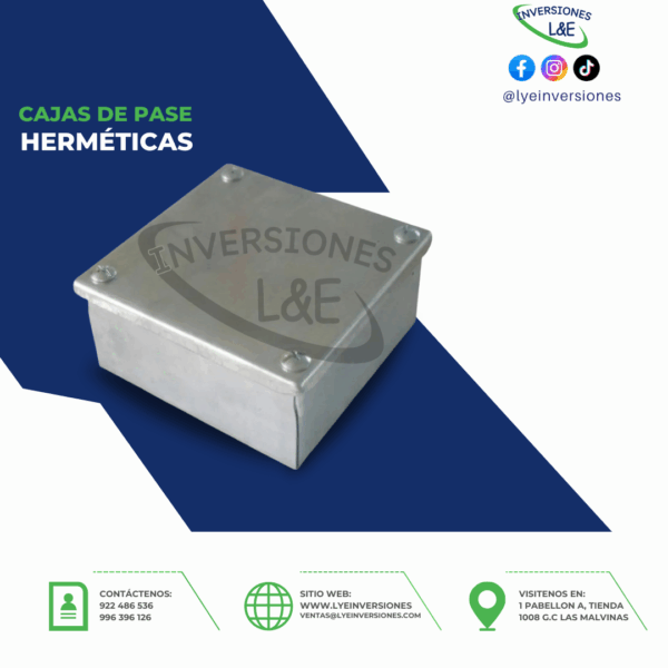 CAJAS DE PASE HERMÉTICAS