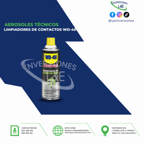 LIMPIADORES DE CONTACTOS SPECIALIST WD-40