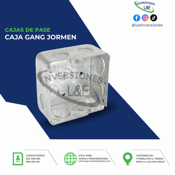 CAJA DE PASE GANG JORMEN