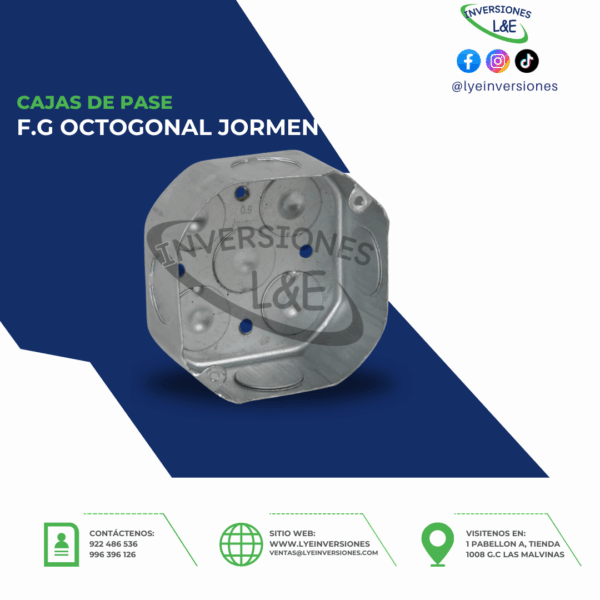 CAJAS DE PASE F.G OCTOGONAL JORMEN
