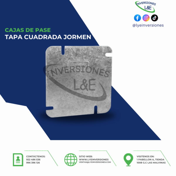 TAPA CUADRADA JORMEN