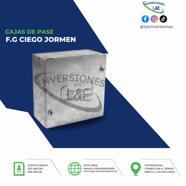 CAJAS DE PASE F.G CIEGO JORMEN
