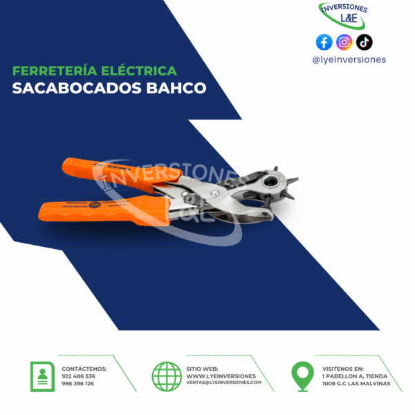 PINZA SACABOCADOS BAHCO