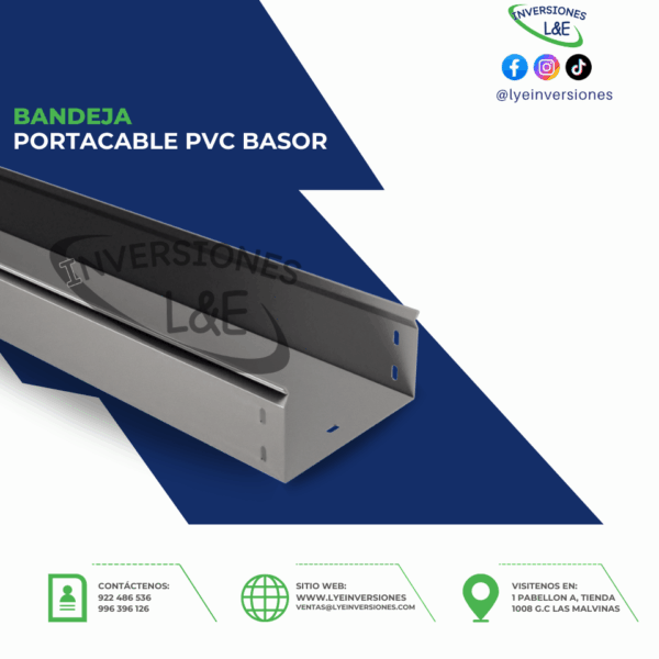 BANDEJA PORTACABLE PVC BASOR
