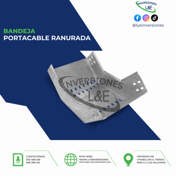 BANDEJA PORTACABLE RANURADA