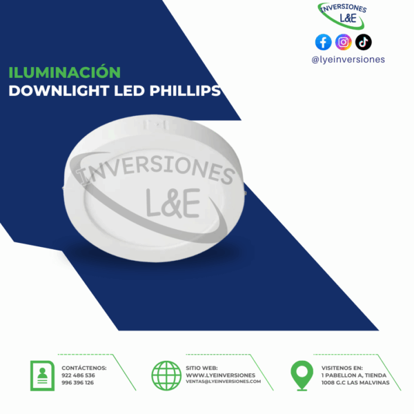 DOWNLIGHT LED REDONDA PHILLIPS