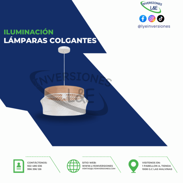 LÁMPARA COLGANTE KANEL