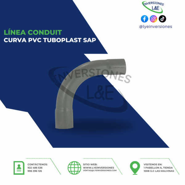 CURVA PVC TUBOPLAST SAP