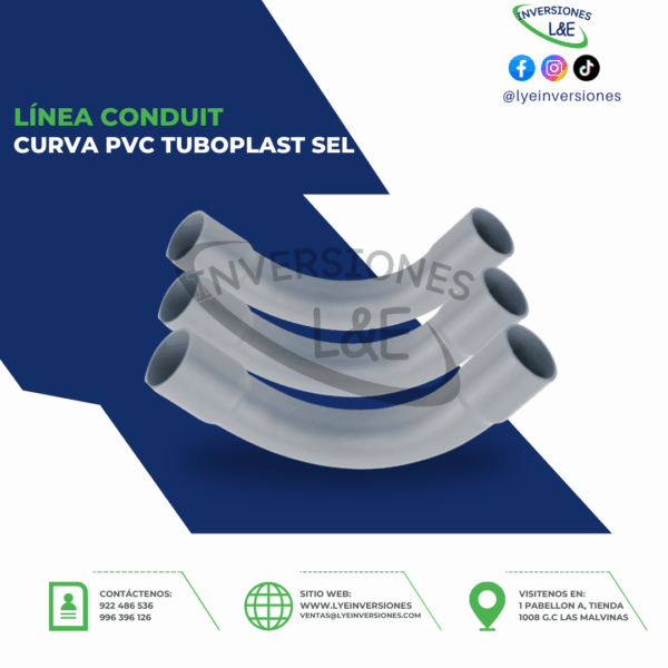 CURVA PVC TUBOPLAST SEL