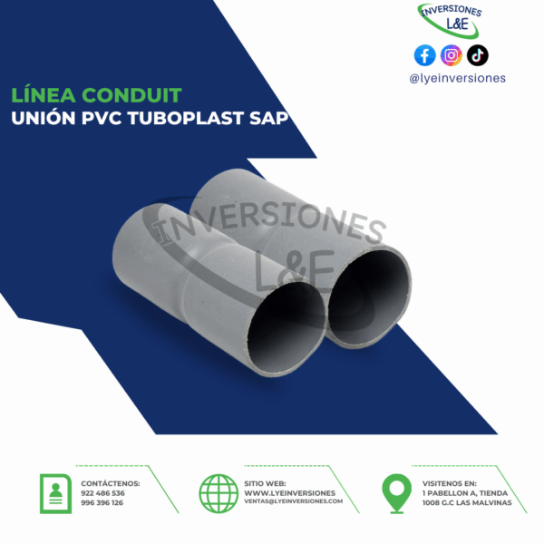 UNIÓN PVC TUBOPLAST SAP
