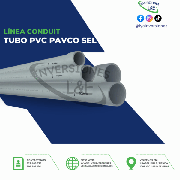 TUBO PVC PAVCO SEL