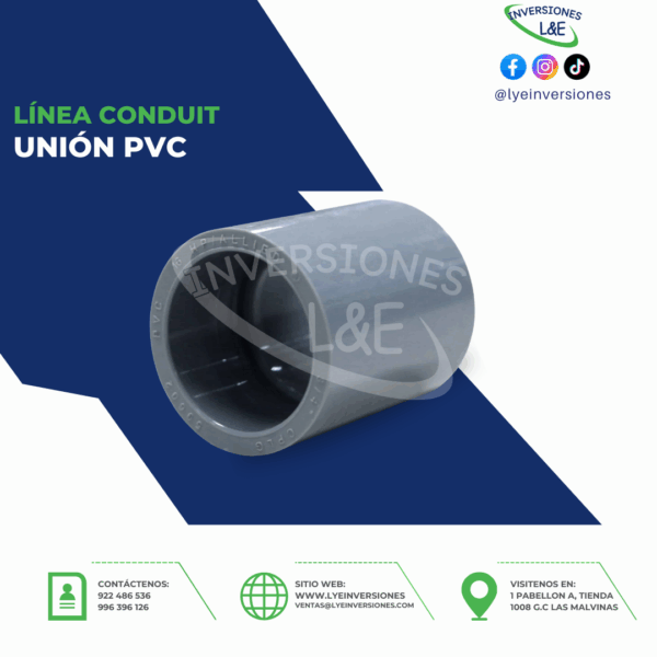 UNIÓN PVC 1-1/2″