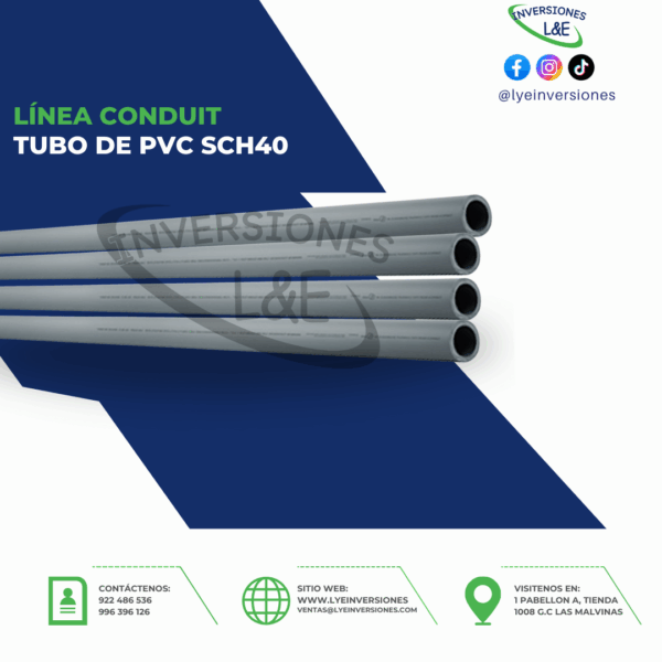 TUBO DE PVC SCH40