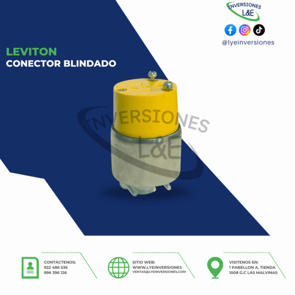 CONECTOR ÁEREO BLINDADO LEVITON