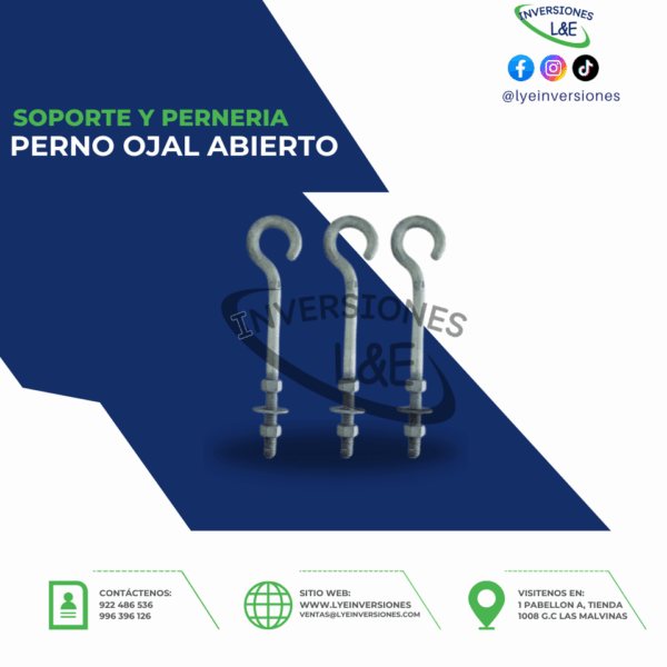 PERNO OJAL ABIERTO