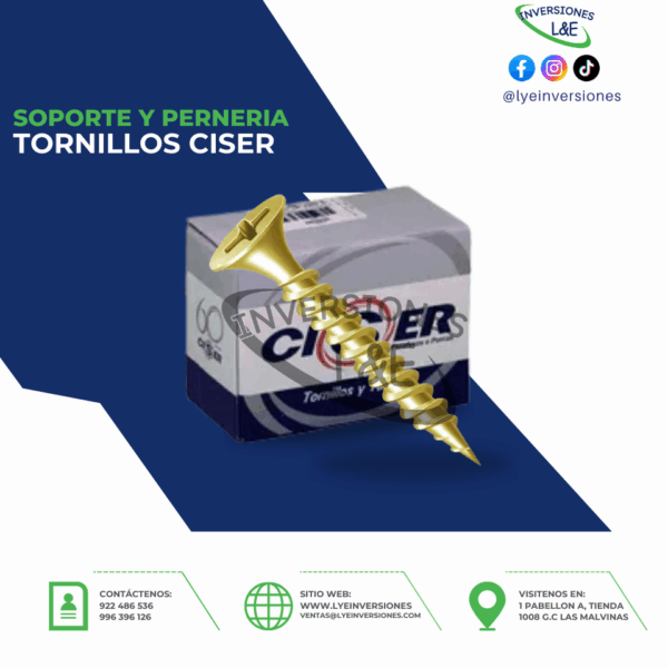 TORNILLO AUTOPERFORANTE CISER