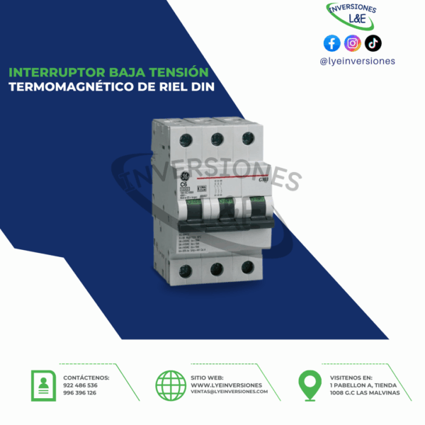 INTERRUPTOR DE RIEL DIN GENERAL ELECTRIC