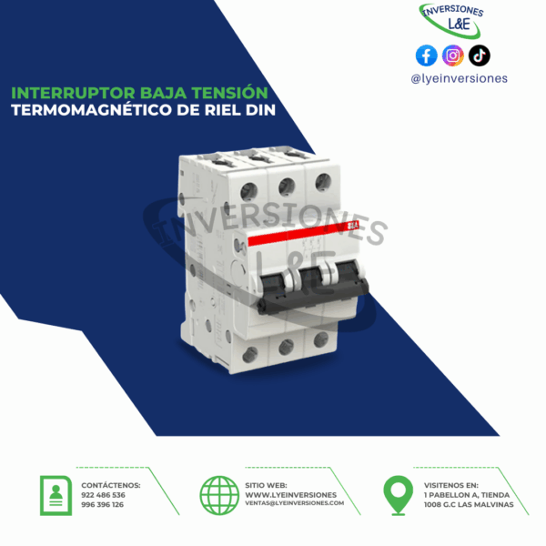 INTERRUPTOR DE RIEL DIN ABB