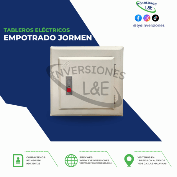 TABLEROS ELÉCTRICOS EMPOTRADO JORMEN 12P