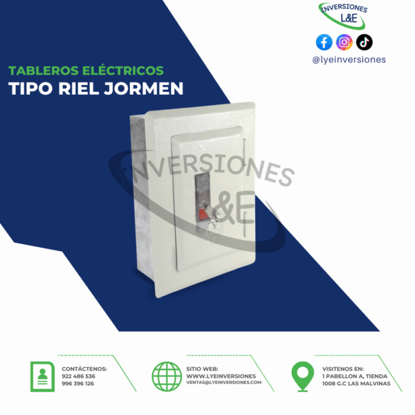 TABLEROS ELÉCTRICOS TIPO RIEL JORMEN 24P