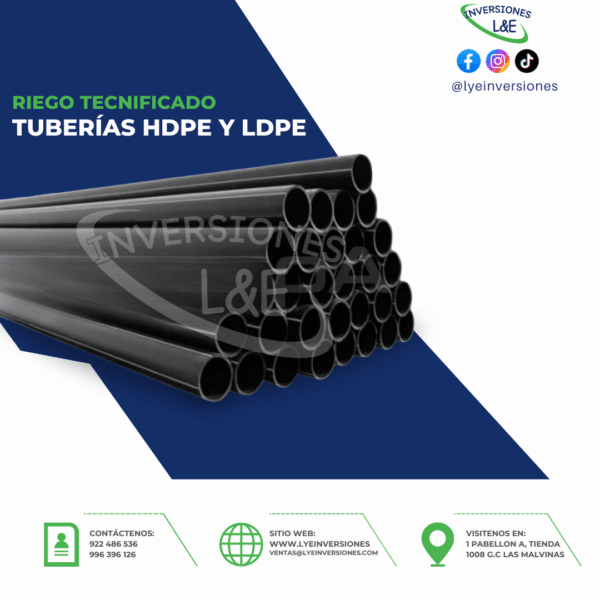 TUBERÍAS HDPE Y LDPE NEGRO