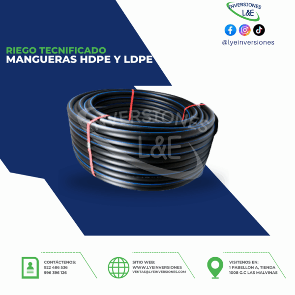 MANGUERAS HDPE Y LDPE NEGRO