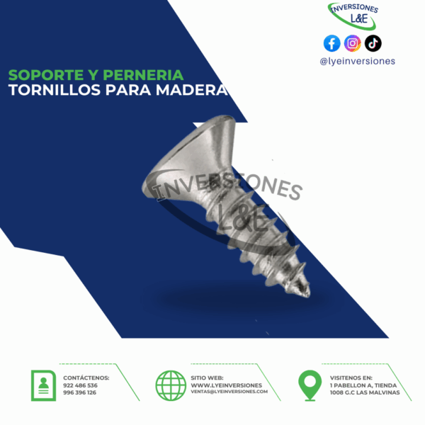 TORNILLO PARA MADERA MAMUT