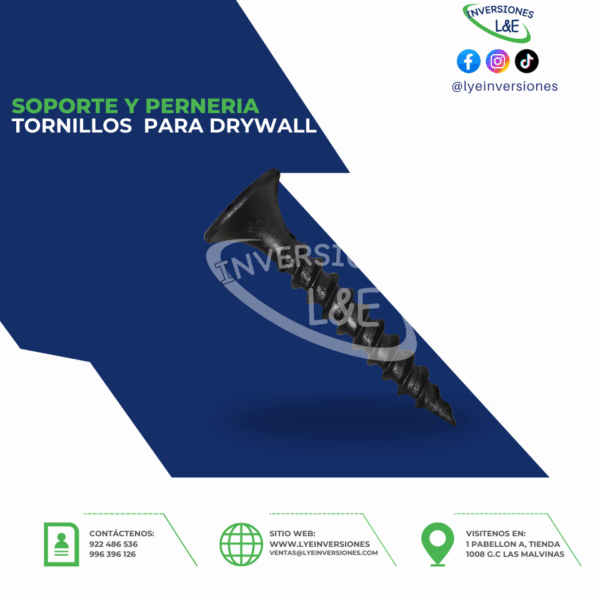 TORNILLO PARA DRYWALL MAMUT