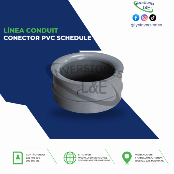 CONECTOR PVC SCHEDULE 3″
