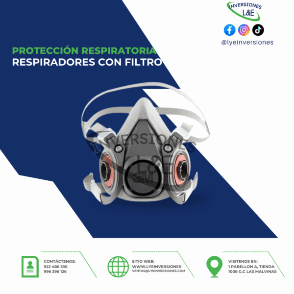 RESPIRADOR 3M 6200