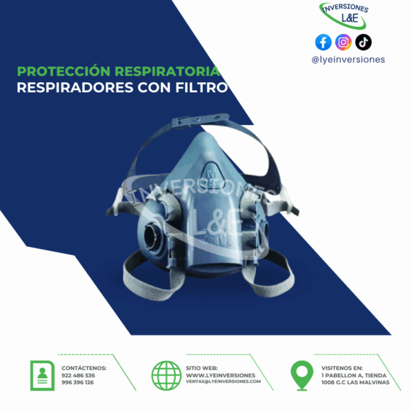 RESPIRADOR 7502 3M